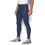 Under Armour Men's HeatGear Armour Printed Compression Leggings, Midnight Navy/Steel, X-Large