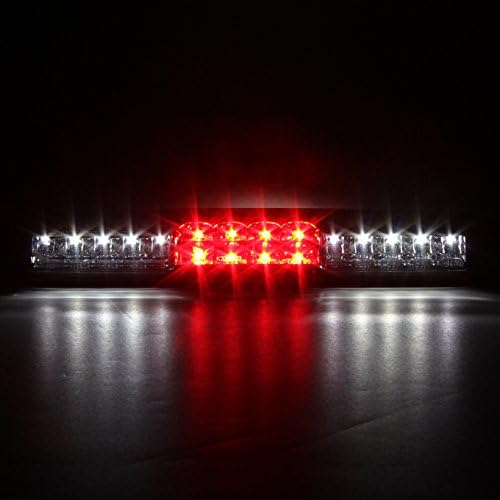 AKKON - For 1999-2002 Chevy Silverado 1999-2006 GMC Sierra LED Tube Red Clear Tail Lights + 3rd Brake Light Set
