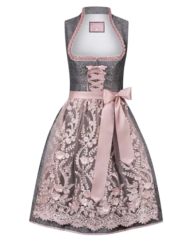 Stockerpoint Damen Dirndl Marietta I Größe 32-48 I Bequemes Trachtenkleid mit Schürze & liebevollen Details I Bequem & pflegeleicht I Perfekt für Trachten & Festlichkeiten