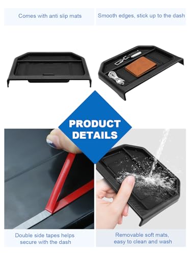 Image of CDEFG for 2026 Ford Maverick Dashboard Storage Tray - Behind Screen Organizer Box 13.2-Inch Screen Dash Tray for 2025 2026 Ford Maverick Truck Accessories