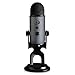 BLUE Microphones Yeti Slate USB Microphone (Slate) Bundle with Over-Ear Headphone and Knox Gear Pop Filter (3 Items)