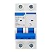 Baomain Miniature Circuit Breaker 2-Pole 63A NXB-63 DZ47-63 C63 400VAC, DIN Rail Mount MCB 2P, for Electrical Distribution and Lighting Circuits