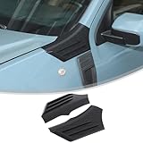 Car Hood Fender Vent Decorative Cover Trim Compatible with Ford Maverick 2022-2025 Front Hood Side Cowl Body Armor Outer Cowl Covers Side Corner Guards Accessories (Matt Black)