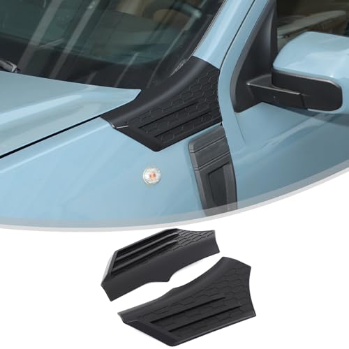 Car Hood Fender Vent Decorative Cover Trim Compatible with Ford Maverick 2022-2025 Front Hood Side Cowl Body Armor Outer Cowl Covers Side Corner Guards Accessories (Matt Black)
