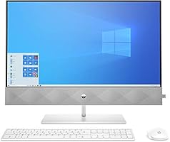 HP Pavilion All-in-One PC 27-d1101ng [68,6cm (27") 4K-UHD-Display, Intel i7-11700T, 16GB RAM, 1TB SSD, GeForce MX350, Win