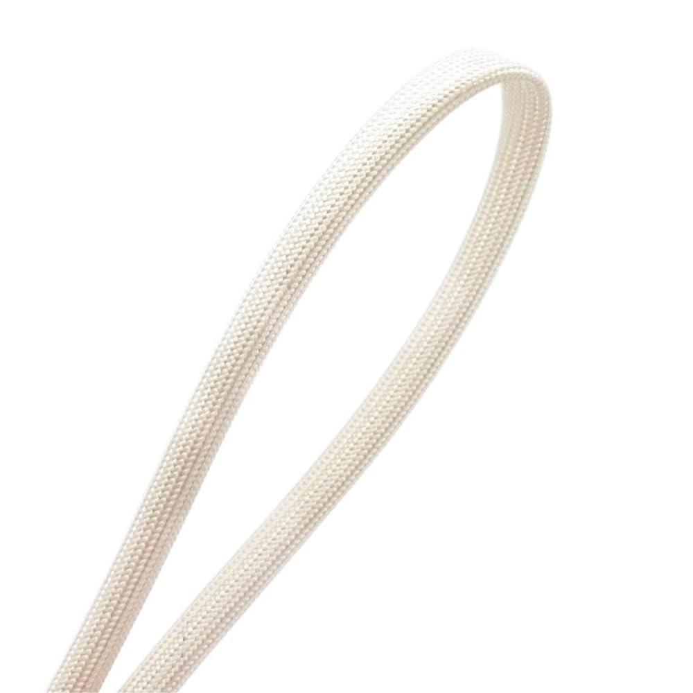 Guaina in fibra di vetro bianca ad alta temperatura - Tubo in fibra morbida intrecciata da 1-25 mm, 1 pezzo, opzioni di lunghezza 1/5/10/20 m(20MMx5M)