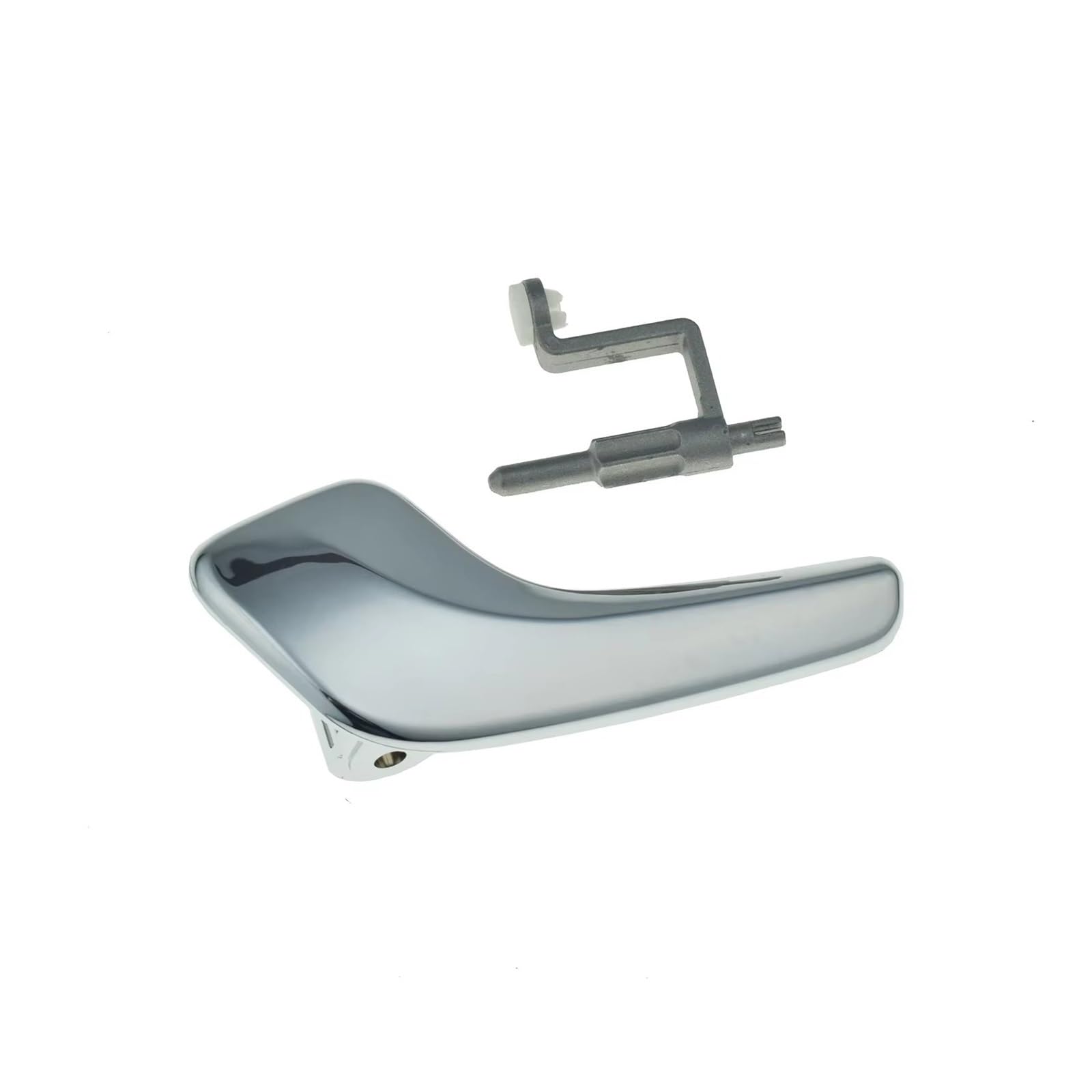 PBPLZWVWA Car Inside Door Handle Pull Trim Cover for Vauxhall for Opel for Corsa D MK3 2006-2014 13297813 13297814 Left Right Chrome Interior Door Handle(Left Side)