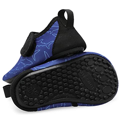 Barerun Baby Boys Girls Swim Water Shoes Toddler Non-Slip Barefoot Aqua Socks For Pool Beach Hot Sand Blue 12-18 Months Infant #TOP6