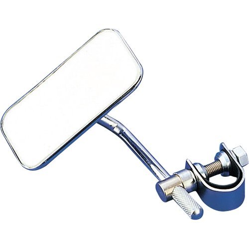 キジマ ミニスクエアーミラー 52x109 左右兼用 クランプ式 汎用 203-9122