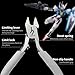 RUITOOL Model Nippers Tools for Model Builders to Repair and Fix Plastic Models, Ultra-thin Single Blade Nipper, 4.3inch Non-slip Grip Sprue Cutter for Plastic Model Building