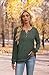 XIEERDUO Fall Fashion Must Haves Oversized Sweaters for Women Long Sleeve Shirts Loose Fit Green L