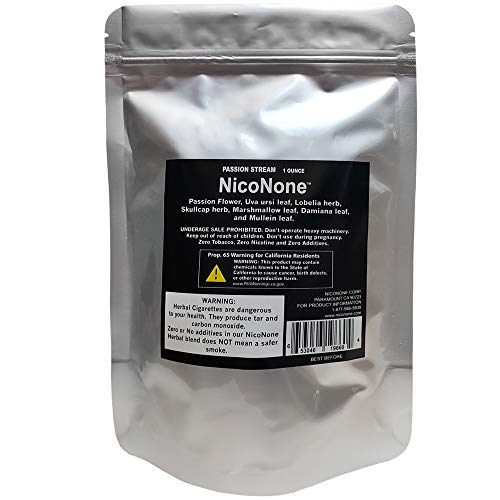 NicoNone Herbal Smoking Blend 1oz Refill Bag (Passion Stream)