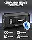 ANSODY 3000A Starthilfe Powerbank für Pkw (Bis zu 10L Benzin/8L Diesel), Auto 12V PKW Starter Powerbank mit LED,Batterie Booster Jump Starter Powerpack mit Starthilfekabel,Grau