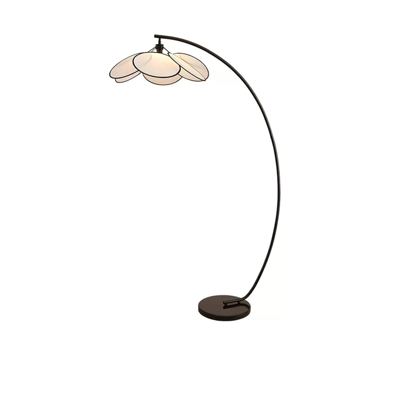 Lampadaire salon rétro pour coin lecture et canapé d'une villa chic