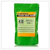 [ 40 Pack ] 2x4.5 Inch 120 Micron Tea Filter Bags White