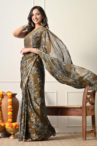 Image of MIRCHI FASHION Saree for Woman Chiffon Tie Dye Printed | Lightweight Daily Wear Women's Sari with Unstitched Blouse Piece (Available in 10 Colors)
