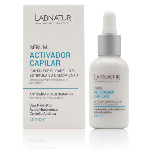 Sérum Activador Capilar Labnatur 30ml. Anticaida y Regenerador. Para Mujer y Hombre. Activos Naturales y Saw Palmetto. Crecimiento del Cabello. Aumenta la Densidad Capilar.