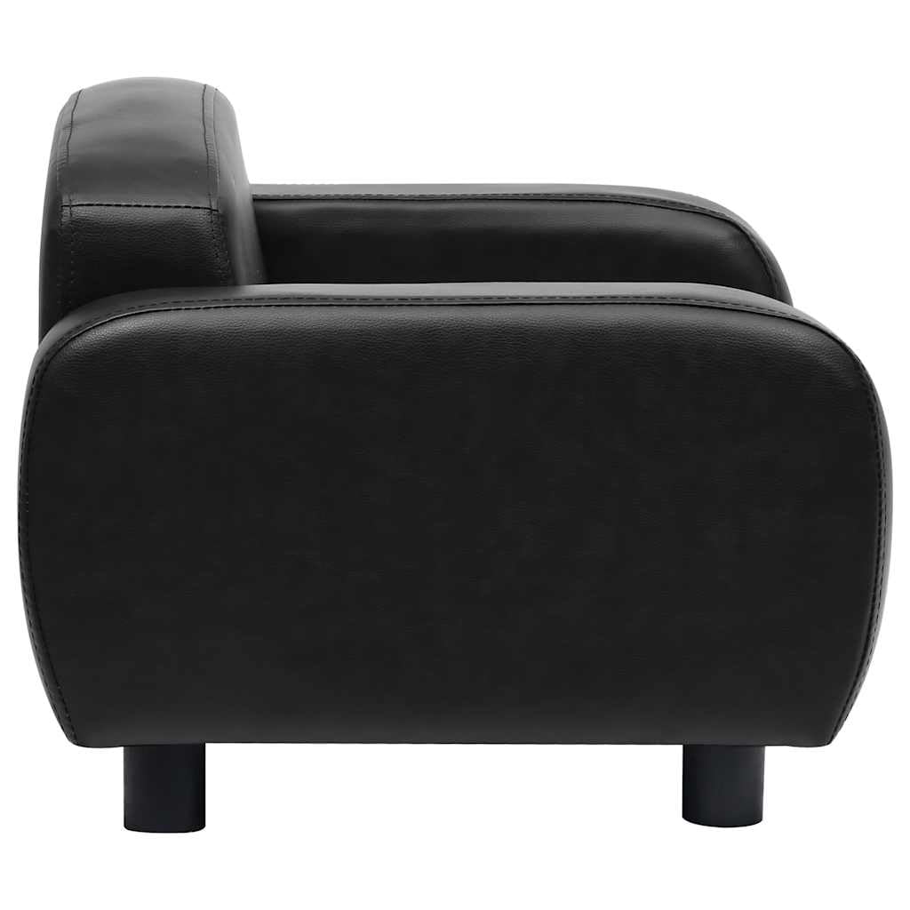 Sofa Dla Psa, Czarna, 80x50x40 cm, Sztuczna Skóra
