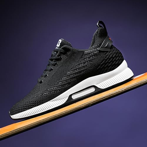 Image of BMINFEE Men's Invisible Height Increasing Elevator Shoes Lightweight Sport Shoes Height-Boosting Breathable Lace up Sneakers 2.4 Inches
