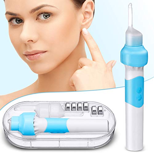 CAMTOA Ear Wax Removal Kit,Electric Earwax Removal Tools,Vacuum Ear Wax Remover with LED