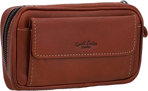 Gusti Cuero studio Diego Estuche de Cuero para Pipas (3) y Picadura Funda de Piel Estilo Vintage Retro Tabaco 2T5-22-6 Cover