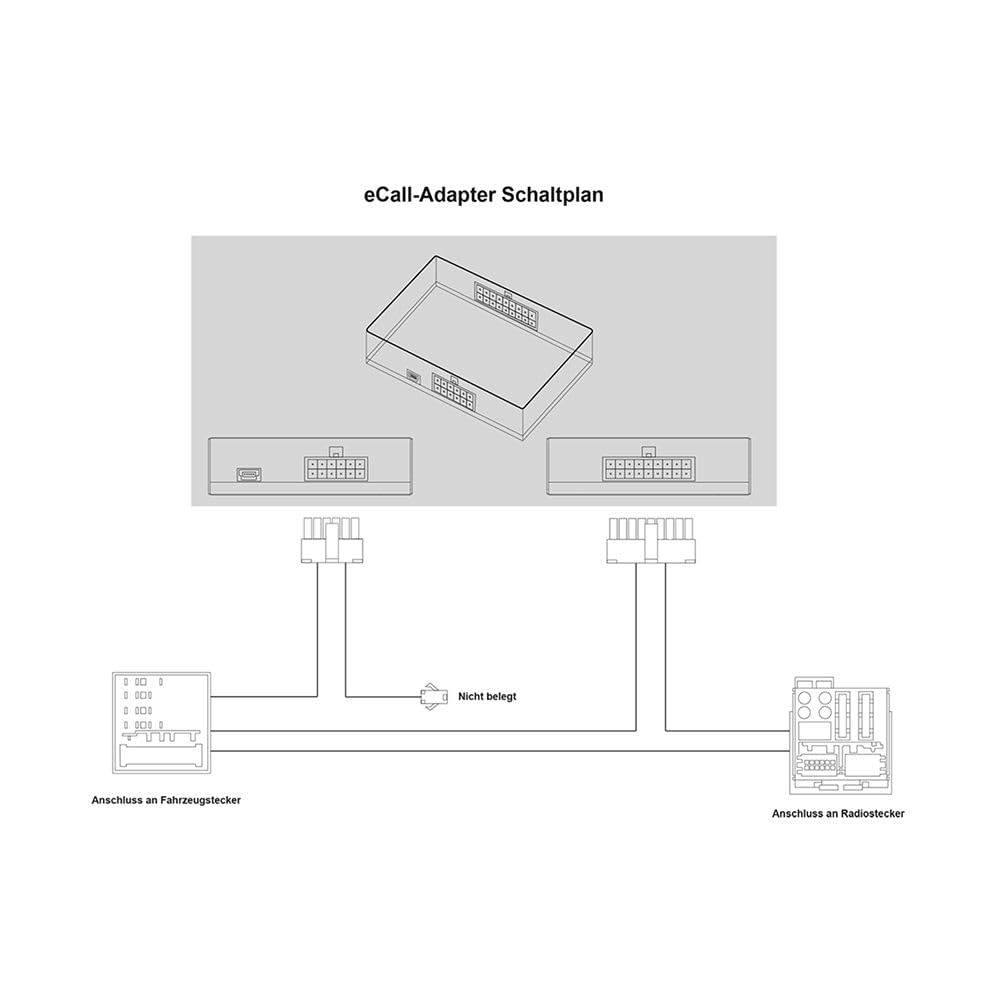 Taffio E-Call Aufrechterhaltung Kompatibel mit: VAG VW Skoda Seat MAN 52 Pin Quadlock