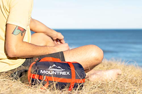 Mountrex Sleeping Bag – Small Pack Size and Ultra-Light (720 g / 1500 g) – Outdoor Summer Sleeping Bag (100 gsm) / 3 - 4 Seasons (300 gsm) Mummy Sleeping Bag – Camping, Travel, Festival – Warm and Can Be Zipped Together - Image 8