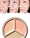 THESAEM Cover Perfection Triple Pot Concealer 03 Correct Up Beige - for Fair to Light Skin Tone - 3 Color Full Coverage Concealer - Covers Blemishes Spots, Dark Circles, Redness Skin