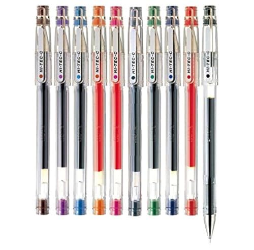 Pilot Hi-Tec-C 04 Pack Écriture Colorée pour Bullet Journal et Organisation Bureau Créatif