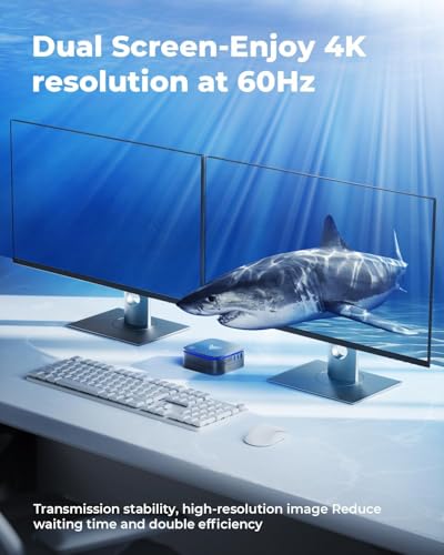 NiPoGi AK1 Plus Mini PC Ιntel Alder Lake Ν95 (tot 3,4 GHz) 8GB DDR4 256GB SSD, Micro Computer Desktop PC met 2,5 inch SSD/Gigabit Ethernet/WiFi 5/BT4.2 /Twee HDMI 4K UHD Kleine PC voor Kantoor/School - Afbeelding 6