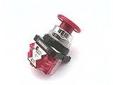 RADWELL RAD00459 1NC, Mushroom Head, Push Button - 30MM PUSHBUTTON, RAD-30-MP-01/R + RAD00724 PROVIDED, RED