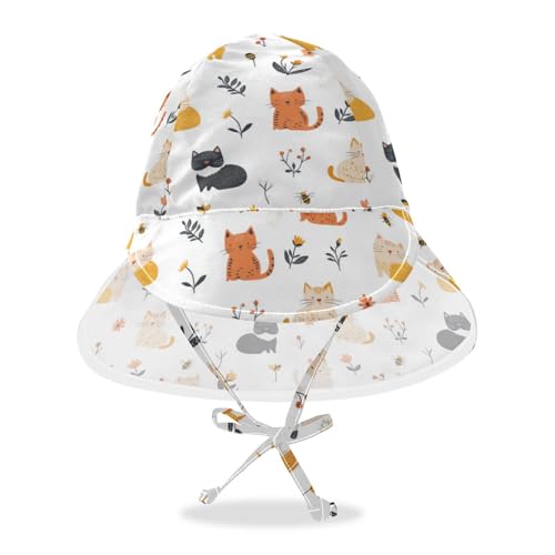 Kids Beach Hat Baby Boys' Beach Bucket Hats Girl UPF 50+ Protection Large Brim Travel Essentials