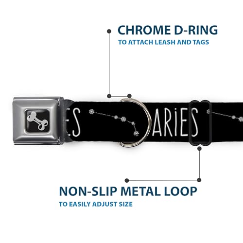 Collier de chien ceinture de sécurité Buckle Down Bélier noir