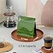 Roppolo 50 Pcs 0.5lb Green Sqaure Coffee Bean Bags with Valve, Easy Tear Open & Repeating Sealed Zipper, Heat-seal Stand Up & Flat Bottom Coffee Bag, 8oz Capacity 7.6.1x6.5 Inch