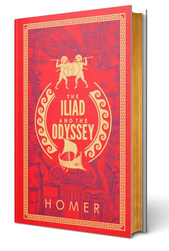Image of HOMER: The Iliad and The Odyssey (Deluxe Leatherbound edition)
