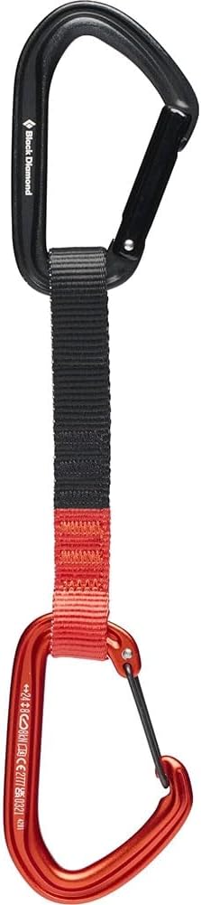 BLACK DIAMOND HotForge Hybrid Quickdraw | Keylock Top & Wiregate Bottom | Durable Dogbone | Sport & Trad Rock Climbing Draw