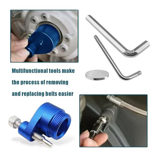 Image of Belt Removing Tool for Can-Am Maverick X3, Defender, Commander, and Trail Models (2006-2021) - CVT Belt Change Tool Compatible with Part# 708200720, 529000088 (Blue)