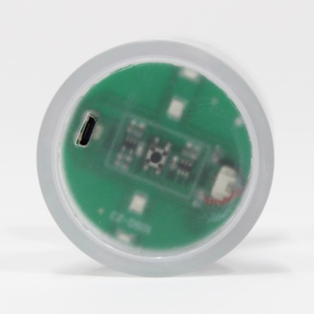 F7 LED Yo-Yo - USB Rechargeable LED Lights YoYo (PC Clear White/Blue Lights)