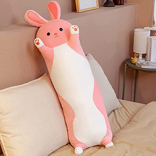 Image of Huggable Bunny Plush, Long Throw Pillow, Sleeping Hugging Pillows, Giant Cony Body Pillow, Beloved Gifts at Christmas or Birthday