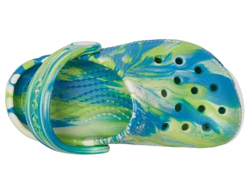 crocs kids39 classic marbled tie-dye clog