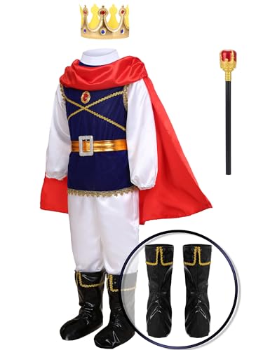 Disfraz de Principe Azul para Niños 6-7 Años miniatura 4