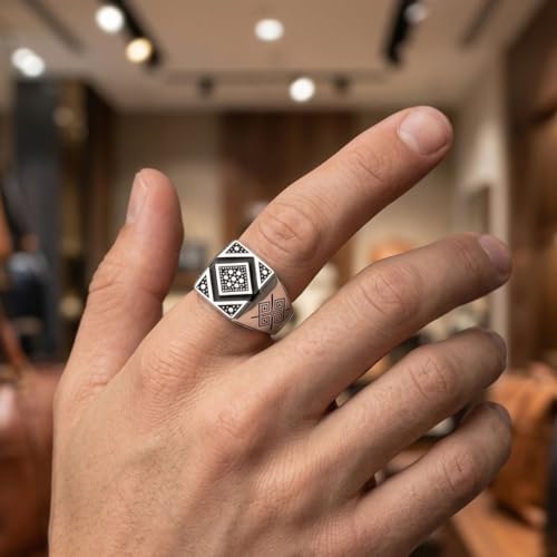 Image of Parasmoni gens silver ring
