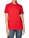 Hanes Women's X-Temp Polo with FreshIQ, Deep Red, Large