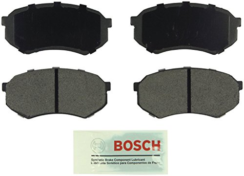 BOSCH BE433 Blue Semi-Metallic Disc Brake Pad Set - Compatible With Select Chrysler Conquest; Mitsubishi Starion; Mitsubishi Fuso FE, Plymouth Conquest; Toyota Cressida, Pickup, Tacoma + More; FRONT