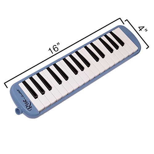 Rise by Sawtooth Piano Style Melodica with 32 Keys, Blue Arts