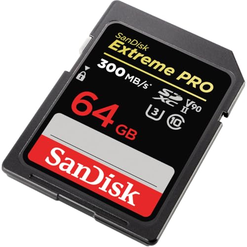 Image of SanDisk 64GB Extreme PRO SDXC UHS-II Memory Card - C10, U3, V90, 8K, 4K, Full HD Video, SD Card - SDSDXDK-064G-GN4IN