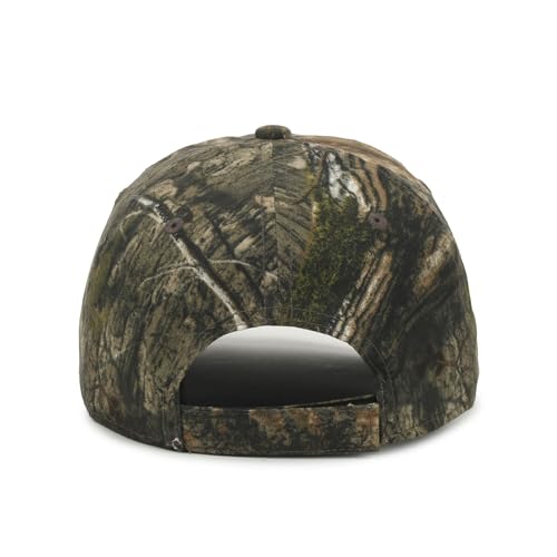 Image of Camouflage Flag Patch Trucker Hat - Cotton Canvas, Mesh Back, Structured High Crown, Plastic Snap Closure, One Size