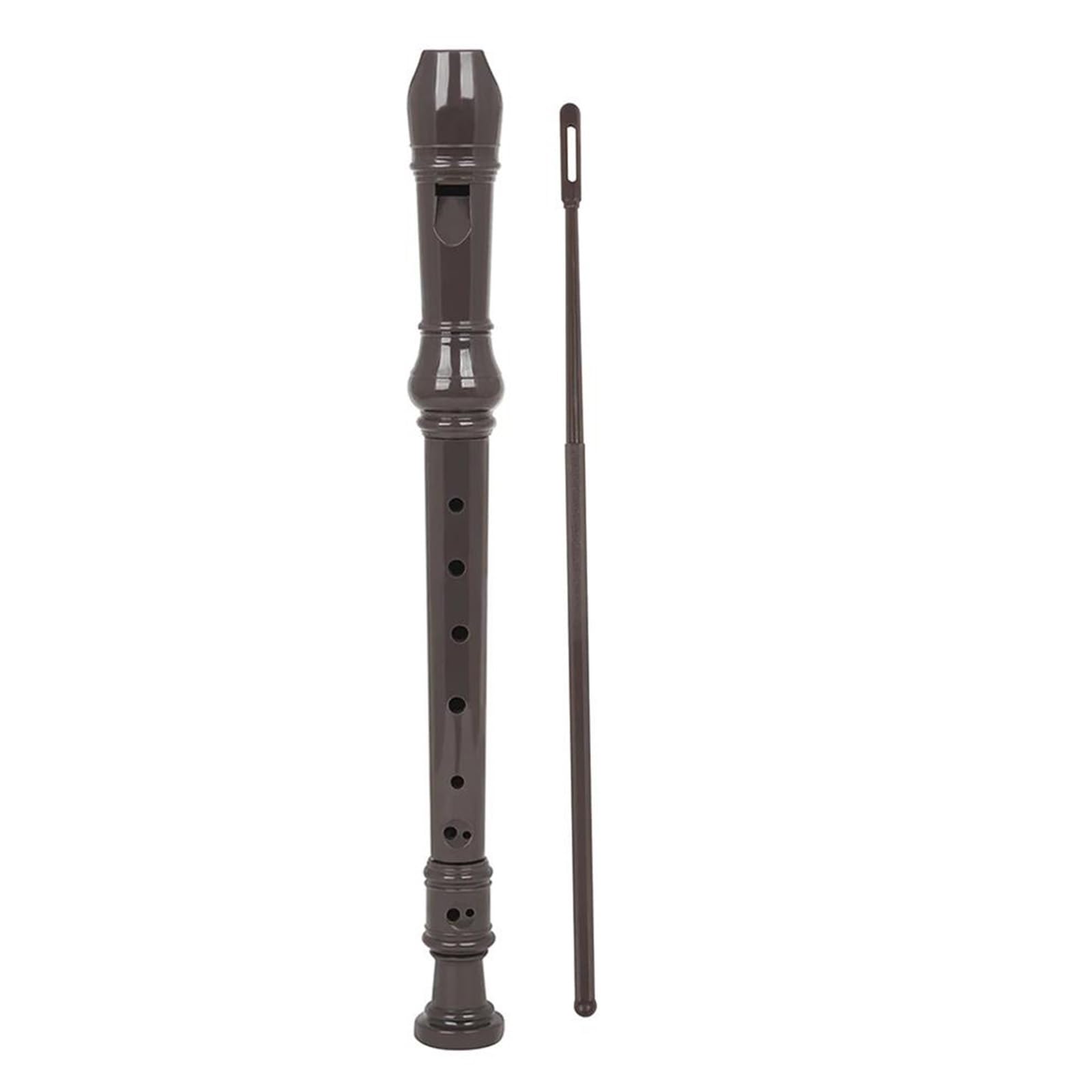 Flauto Dolce Professionale Strumento A Fiato Per Principianti In Resina ABS A 8 Fori(Black)