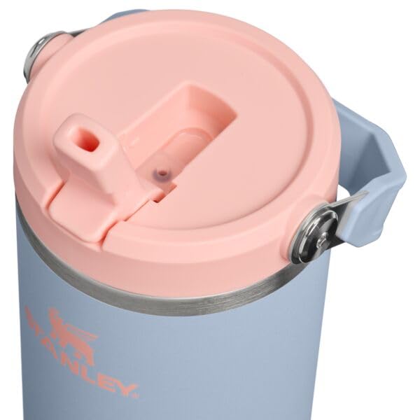 Image of STANLEY IceFlow 2.0 Flip Straw Tumbler with Handle 30 oz | Twist On Lid and Flip Up Straw | Leak Resistant Water Bottle | Insulated Stainless Steel | BPA-Free | Blue Dream