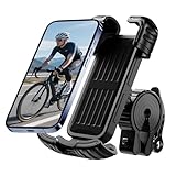 [wowlomo] 自転車 スマホホルダー バイク 携帯ホルダー【360度回転 落ちない】片手操作 簡単取付 防振 脱落防止 スマホスタンド スマートフォン ホルダー ロードバイク サイクリング ママチャリ 原付 クロスバイク iPhone 17 17pro Air iPhone 16 16 Plus pro max 15/14/13/12/11 4.7－6.8インチに対応